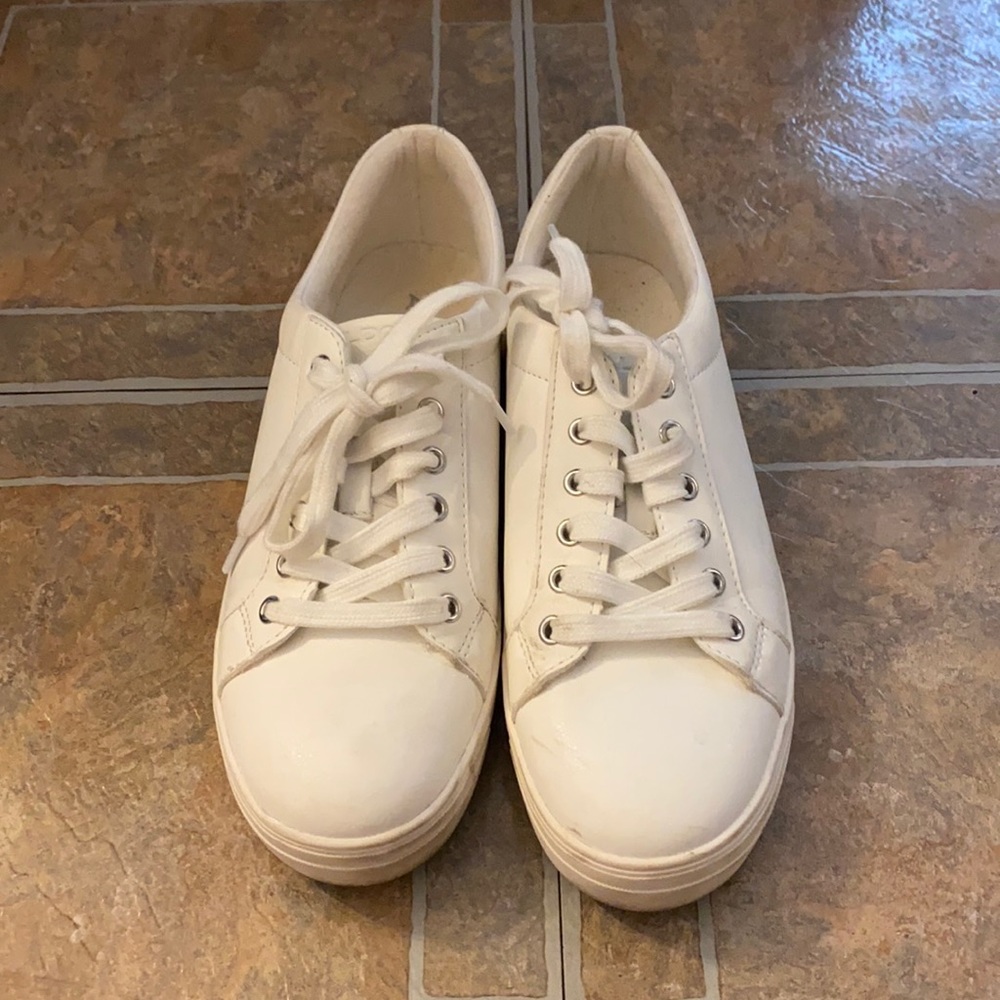 Aldo white shoes